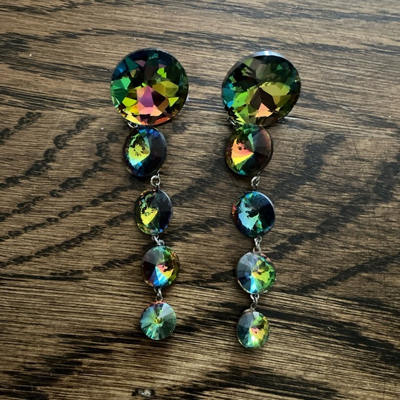 Tony Bowls Homecoming TS11385 Turquoise Size 0 Dress W/ Earrings Strapless - Picture 8 of 11